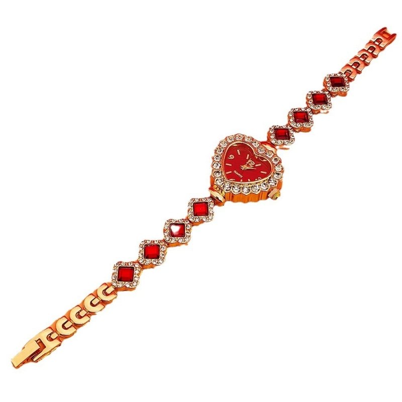 Fashion Love Shape Bracelet Watch Set Diamond Colored Heart Quartz Watch Women's Fashion Jewelry Set Valentine's Day Gift $14.30 Dana Fashion Color: Black Women's Accessories Overview: Unique design, stylish and beautiful. Good material, High quality. A v