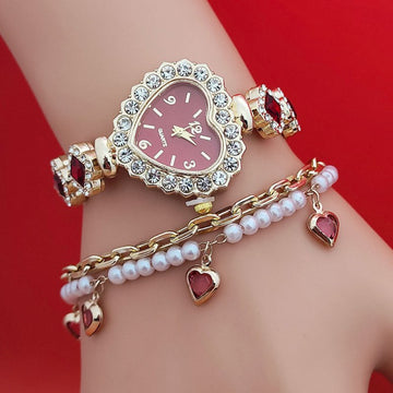Red Watch Bracelet