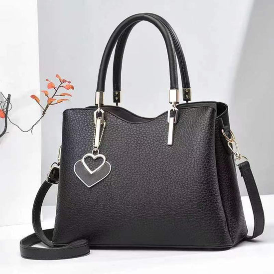 Fashion Middle-aged Shoulder Handbag Crossbody Women's Bag Litchi Bay Pattern $54.28 Dana Fashion Color: Black Size: Length 28 Height 20 Width 12 Women's Bags Product information: Applicable scenarios: Daily matching Color: Black, creamy-white, pink, khak