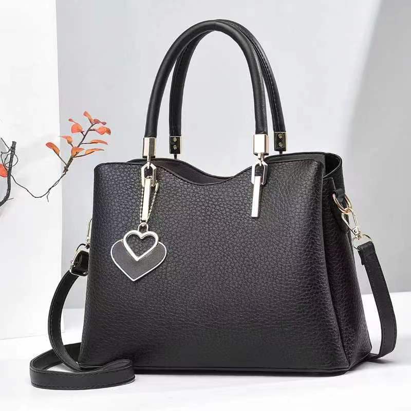Fashion Middle-aged Shoulder Handbag Crossbody Women's Bag Litchi Bay Pattern $54.28 Dana Fashion Color: Black Size: Length 28 Height 20 Width 12 Women's Bags Product information: Applicable scenarios: Daily matching Color: Black, creamy-white, pink, khak