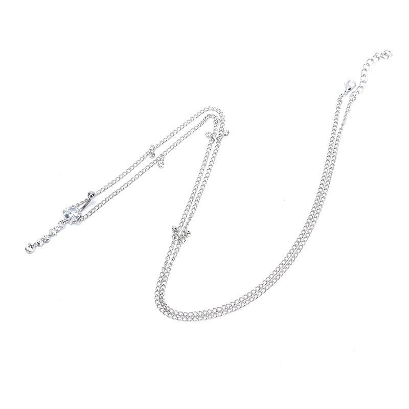Fashion Navel Waist Chain Zircon Pendant Belly Ring $13.61 Dana Fashion Color: Lake Blue Women's Accessories Product information: Type: Umbilical ring Process: Electroplating Color: pink, blue lake, White Style: Women's Material: Stainless steel Shape: Ge