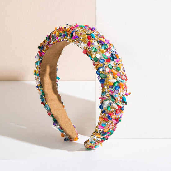 Fashion New Baroque Colorful Headband For Women $19.00 Dana Fashion Color: Rose Yellow Green Women's Accessories Product information: Processing process: manual Color: Rose yellow, gray red, black red, rose pink, blue color, silver color, gold color, colo