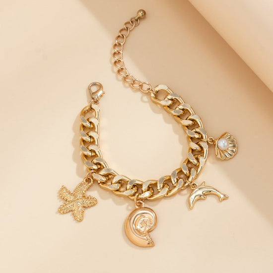 Fashion Ocean Style Pearl Bracelet And Necklace For Women Fashion Jewelry $12.00 Dana Fashion Color: Bracelet Gold Women's Accessories Product information: Treatment Process: Electroplating Color: necklace gold 6156, Bracelet Gold 2295 Applicable populati