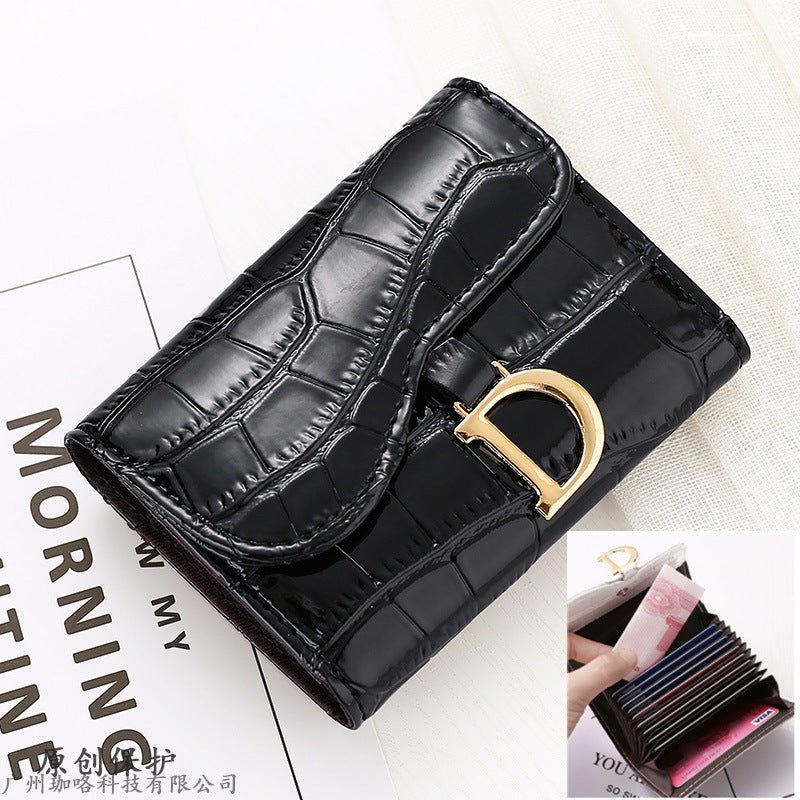 Fashion Personality Cowhide Texture Ladies Card Holder $18.00 Dana Fashion Color: Black Women's Bags Product information: Color: 11 card position skin color can put driver's license, 11 card position White can put driver's license, 11 card position wine r