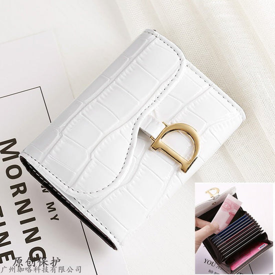 Fashion Personality Cowhide Texture Ladies Card Holder $18.00 Dana Fashion Color: White Women's Bags Product information: Color: 11 card position skin color can put driver's license, 11 card position White can put driver's license, 11 card position wine r