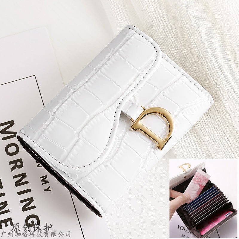 Fashion Personality Cowhide Texture Ladies Card Holder $18.00 Dana Fashion Color: White Women's Bags Product information: Color: 11 card position skin color can put driver's license, 11 card position White can put driver's license, 11 card position wine r