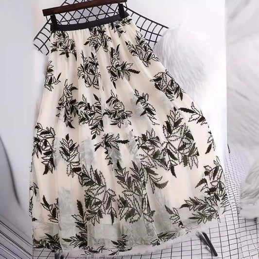 Fashion Personality Flocked Printed Women's Skirt $37.50 Dana Fashion Color: Apricot Size: L Women's clothing Product information: Fabric name: Polyester Skirt type: A- line skirt Color: Black, apricot, camel Size: S,M,L,XL Style: Fashion Craft: flocking