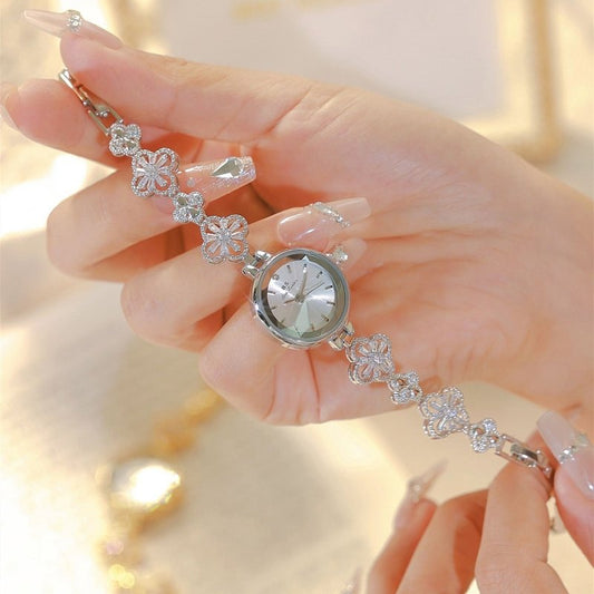 Fashion Personality Lucky Zircon Women's Watch $39.50 Dana Fashion Color: Classic Silver Women's Accessories Product information: Color: gold, classic silver Applicable people: Female Style: Fashion Material: Alloy Size: Packing list: Watch *1 Product Ima