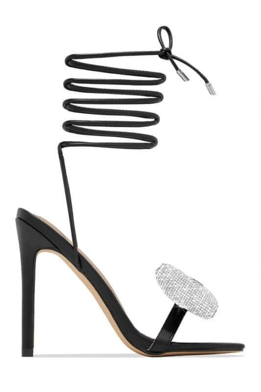 Fashion Rhinestone Bow Cross Strap Outdoor High Heel Sandals $59.90 Dana Fashion Color: Black Size: 35 Women's shoes Product information: Lining material: PU Toe holder shape: square head Color: black, pink, gold, silver Shoe Upper material: PU Size: 35,3