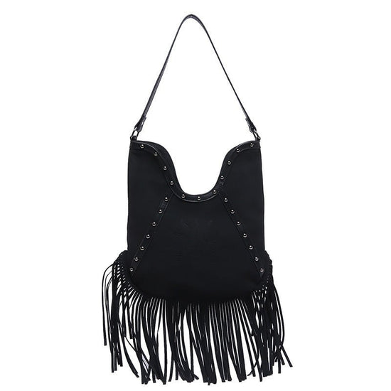 Fashion Rivet Shoulder Large-capacity Crossbody Bag $37.47 Dana Fashion Color: Black Women's Bags Product information: Color: black, green, red, brown Hardness: soft Material: PU Suitcase shape: Bucket Bag internal structure: zipper change bag Popular ele