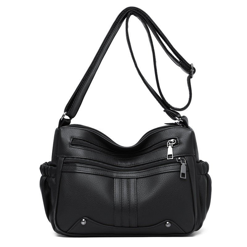 Fashion Shoulder Messenger Large Capacity Women's Bag $33.99 Dana Fashion Color: 6886 Black Women's Bags Product information: Lining texture: Polyester Applicable scenarios: Daily matching Color: 6886 Black, 6886 Gray, 6886 Blue, 6886 khaki, 6886 purple,
