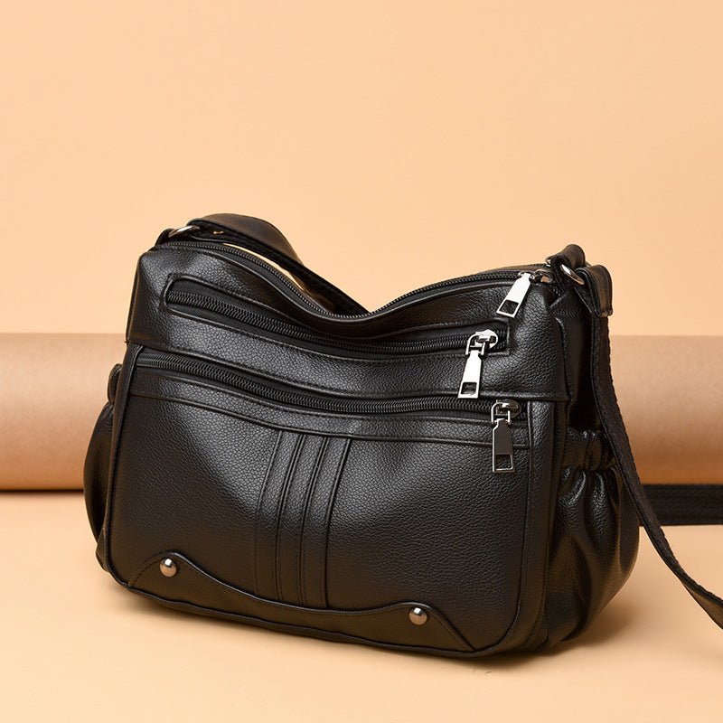 Fashion Shoulder Messenger Large Capacity Women's Bag $33.99 Dana Fashion Color: 6886 Black Women's Bags Product information: Lining texture: Polyester Applicable scenarios: Daily matching Color: 6886 Black, 6886 Gray, 6886 Blue, 6886 khaki, 6886 purple,
