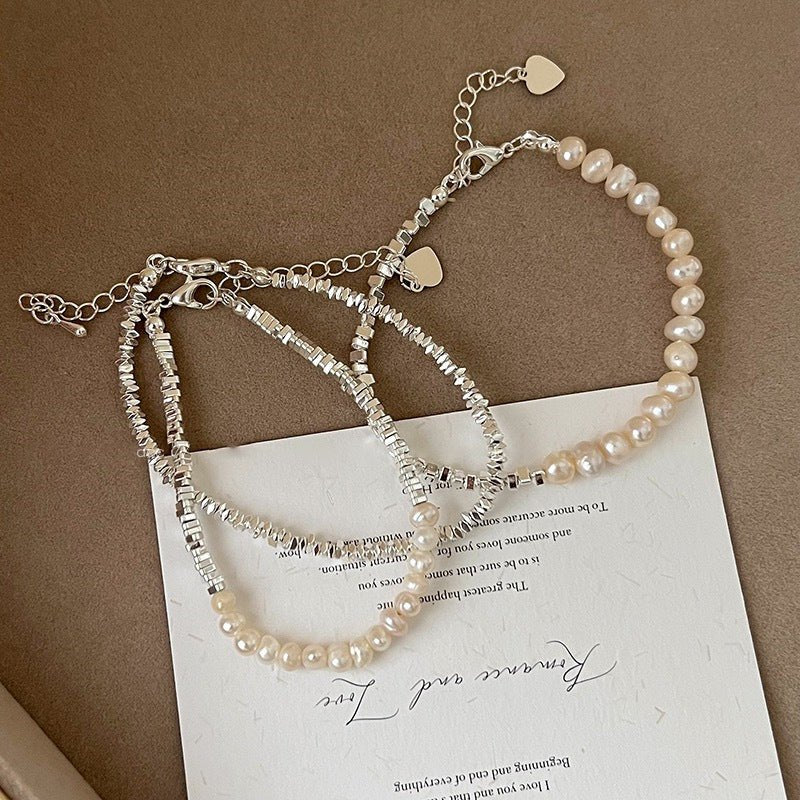 Fashion Silver Pearl Bracelet For Women $17.65 Dana Fashion Color: Large Pearl Broken Silver 194 Women's Accessories Product information: Color: broken silver bracelet ~ 192, small pearl broken silver bracelet ~ 193, big Pearl broken silver bracelet ~ 194