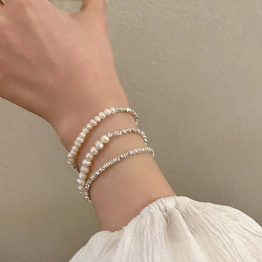Fashion Silver Pearl Bracelet For Women $17.65 Dana Fashion Color: Large Pearl Broken Silver 194 Women's Accessories Product information: Color: broken silver bracelet ~ 192, small pearl broken silver bracelet ~ 193, big Pearl broken silver bracelet ~ 194