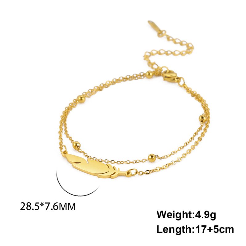 Fashion Simple Double-layer Stainless Steel Bracelet $14.80 Dana Fashion Color: Gold Women's Accessories Product information: Treatment Process: Electroplating Color: steel, gold Applicable population: Female Applicable occasions for gifts: Anniversary Ce