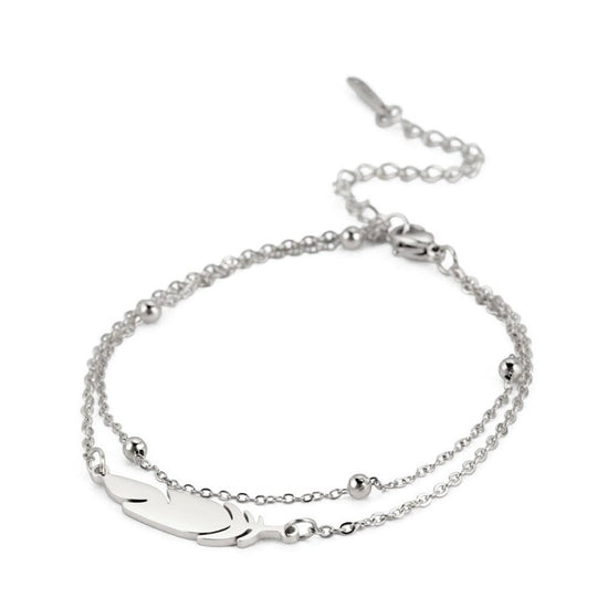 Fashion Simple Double-layer Stainless Steel Bracelet $14.80 Dana Fashion Color: Gold Women's Accessories Product information: Treatment Process: Electroplating Color: steel, gold Applicable population: Female Applicable occasions for gifts: Anniversary Ce