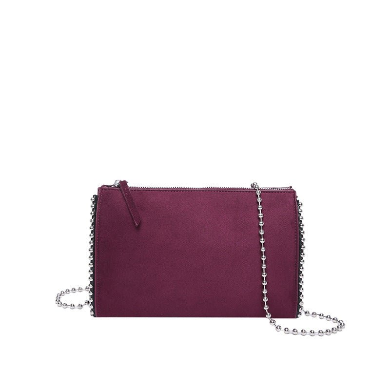 Fashion Simple Shoulder Crossbody Chain Bag $28.56 Dana Fashion Color: Red Women's Bags Product information: Color: black, red, brown Outer bag type: Sandwich pocket Hardness: soft Material: PU Suitcase shape: Horizontal Square Popular elements: rivets Si