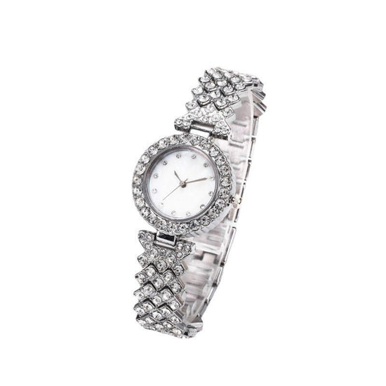 Fashion Simple Women's Quartz Watch Diamond Alloy $14.50 Dana Fashion Color: Gold Women's Accessories Product information: Color: gold, white steel, rose gold Thickness: 9mm Applicable people: Female Style: Fashion Packing list: Women's alloy watch * 1 Pr