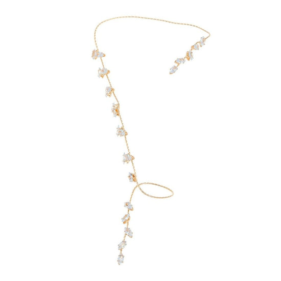 Fashion Simple Zircon Leaves Finger Chain $19.90 Dana Fashion Color: 01kc Gold Finger Ring 5375 Women's Accessories Product information: Treatment Process: Electroplating Color: 01 kc gold mobile phone ring 5375,02 White k mobile phone ring 5469,03 kc gol