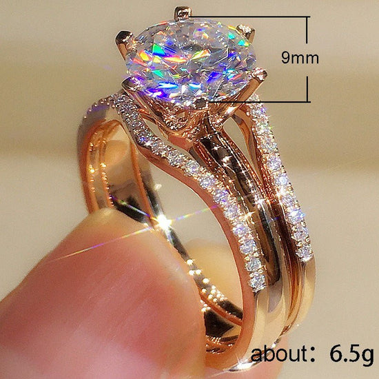 Fashion Six-claw Cubic Zirconia Ring $19.50 Dana Fashion Color: F1732 Rose Gold Size: No 10 Women's Accessories Product information: Type: Ring Treatment Process: zircon Color: F1732 rose gold Applicable population: Female Size: no.6, no.7, no.8, no.9, no