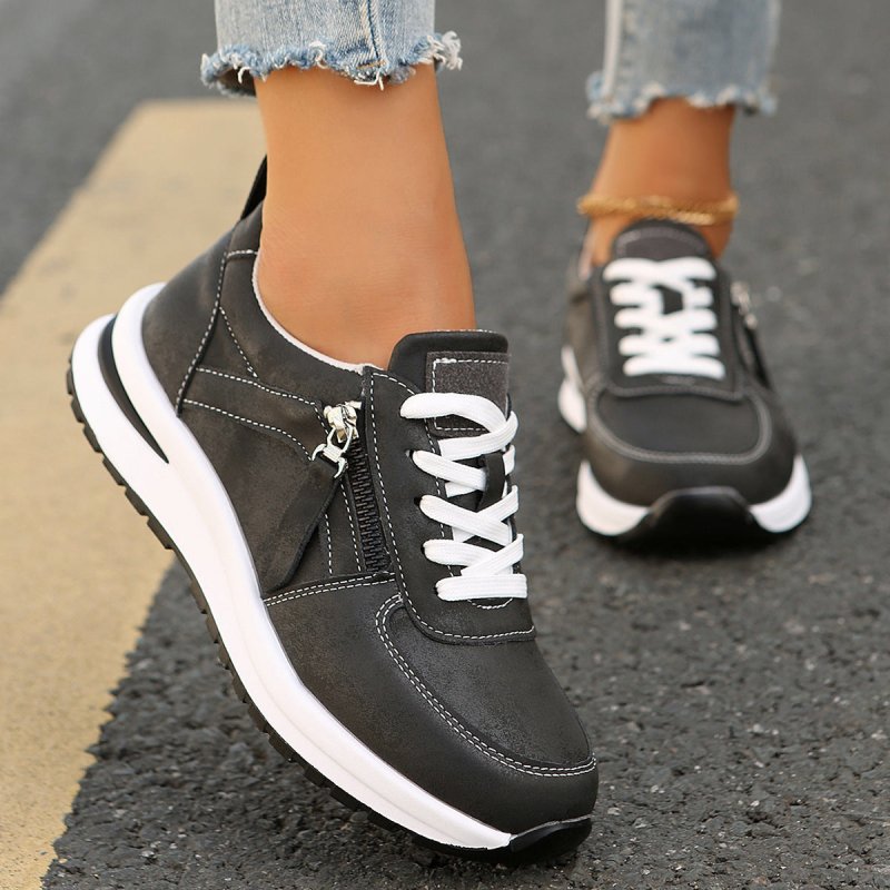 Fashion Solid Color Front Lace-up Women's Shoes $44.54 Dana Fashion Color: Brown Size: 36 Women's shoes Product information: Pattern: solid color Applicable sports: Universal Color: Brown 9925-9, gray 9925-8 Size: 36, 37, 38, 39, 40, 41, 42, 43 Style: Cas