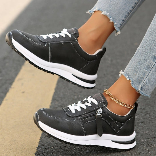 Fashion Solid Color Front Lace-up Women's Shoes $44.54 Dana Fashion Color: Brown Size: 36 Women's shoes Product information: Pattern: solid color Applicable sports: Universal Color: Brown 9925-9, gray 9925-8 Size: 36, 37, 38, 39, 40, 41, 42, 43 Style: Cas