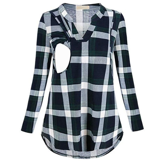 Fashion women Pregnancy Clothes $19.69 Dana Fashion Color: Green Size: L Baby & Mother Women Maternity Breastfeeding Tee Nursing Tops Lattic Print Long Sleeve T-shirt Please check the Size Chart before order. If you are not sure the size, please send mess