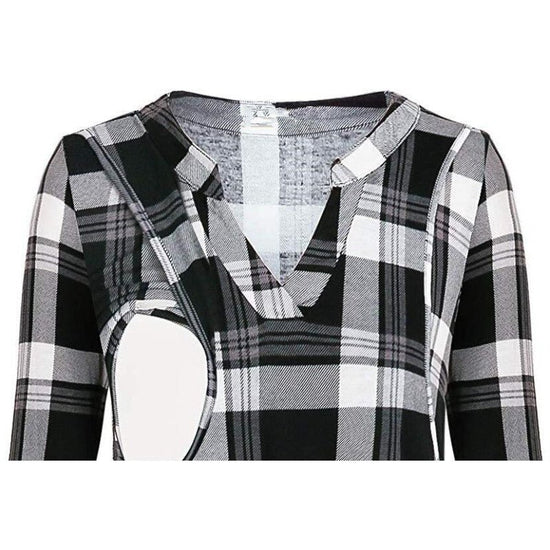Fashion women Pregnancy Clothes $19.69 Dana Fashion Color: Black Size: L Baby & Mother Women Maternity Breastfeeding Tee Nursing Tops Lattic Print Long Sleeve T-shirt Please check the Size Chart before order. If you are not sure the size, please send mess