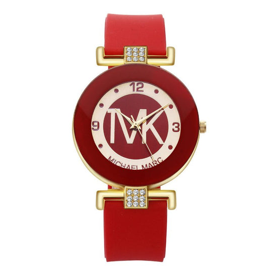 Fashion Women's Diamond Silicone Strap Quartz Watch $12.42 Dana Fashion Color: Red Women's Accessories Product information: Color: black, white, blue, red Waterproof: no Movement type: Quartz Mirror material: mineral reinforced glass mirror Buckle style: