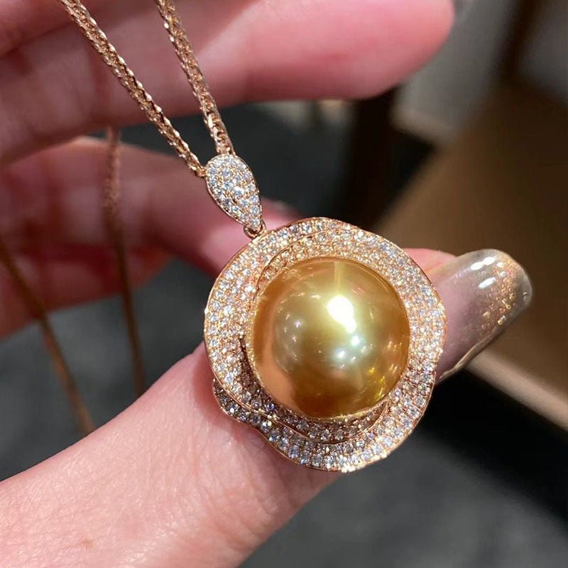 Fashion Zircon Flower Pearl Earrings $20.00 Dana Fashion Color: Necklace Gold Women's Accessories Product information: Treatment Process: inlaid zircon Color: necklace-gold, silver needle-gold, ring-Gold Applicable population: Female Material: Pearl Shape