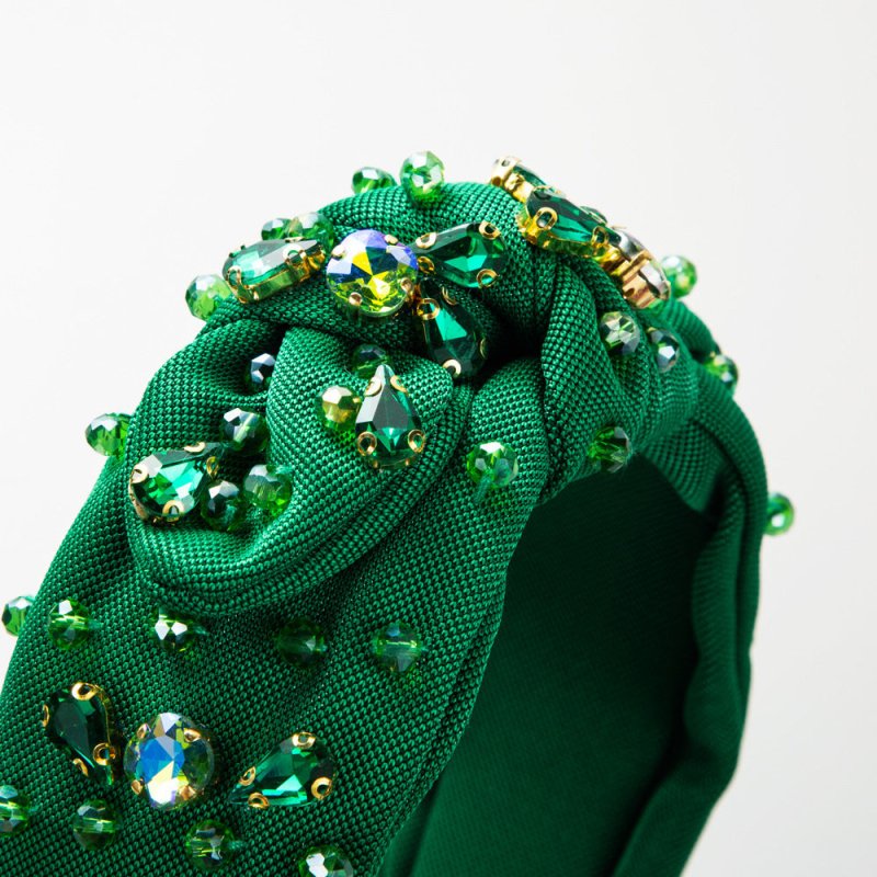 Fashionable All-match Diamond-embedded High-grade Headband Elegant Wide-brimmed Knotted $21.83 Dana Fashion Color: Blue Women's Accessories Product information: Treatment Process: Diamond Color: Rose Red, blue, green, pink Applicable people: women Materia