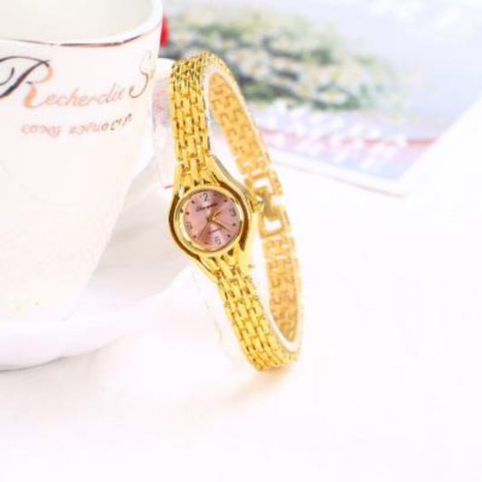 Fashionable All-match Women's Watch $18.50 Dana Fashion Color: Gold Women's Accessories Product information: Color: silver, gold powder, silver pink, silver blue, gold white, silver green, silver red, silver purple, silver black, gold Thickness: 10mm Dial