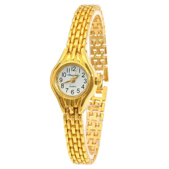 Fashionable All-match Women's Watch $18.50 Dana Fashion Color: Golden White Women's Accessories Product information: Color: silver, gold powder, silver pink, silver blue, gold white, silver green, silver red, silver purple, silver black, gold Thickness: 1