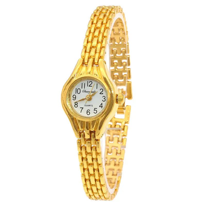Fashionable All-match Women's Watch $18.50 Dana Fashion Color: Golden White Women's Accessories Product information: Color: silver, gold powder, silver pink, silver blue, gold white, silver green, silver red, silver purple, silver black, gold Thickness: 1