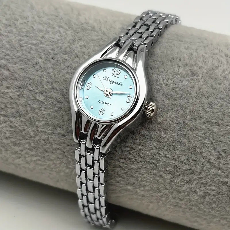 Fashionable All-match Women's Watch $18.50 Dana Fashion Color: Silver Blue Women's Accessories Product information: Color: silver, gold powder, silver pink, silver blue, gold white, silver green, silver red, silver purple, silver black, gold Thickness: 10