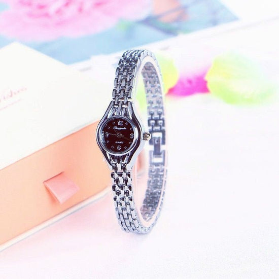 Fashionable All-match Women's Watch $18.50 Dana Fashion Color: Silver Black Women's Accessories Product information: Color: silver, gold powder, silver pink, silver blue, gold white, silver green, silver red, silver purple, silver black, gold Thickness: 1