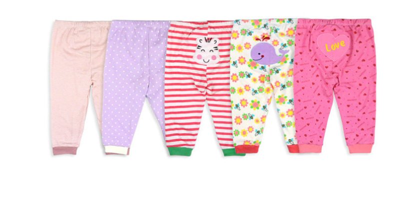 Fashionable And Simple Baby Cartoon 5-Piece Pants $37.47 Dana Fashion Color: Female treasure random Size: 12M Baby Clothing Product Information: Length: trousers Main fabric composition: cotton Main fabric ingredient content: 98 (%) Applicable gender: neu