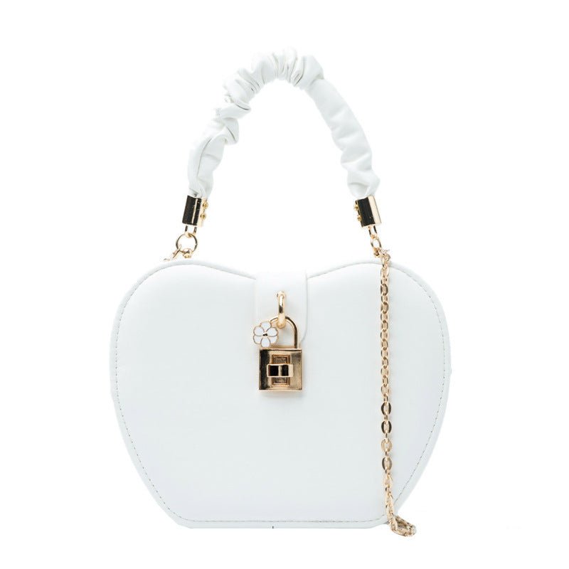 Fashionable Fold Ins Net Red Portable Chain Small Round Bag $41.45 Dana Fashion Color: White Women's Bags Product information: Material: pu leather Product Size: Upper width 17cm Bottom width 12cm Height 15cm Thickness 6cm Handle height 12cm Shoulder stra