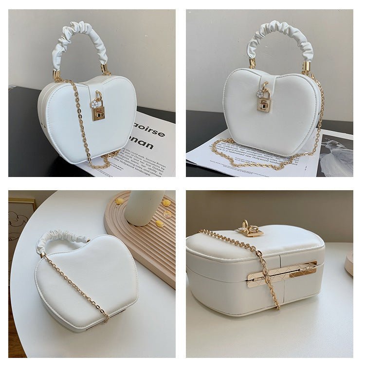 Fashionable Fold Ins Net Red Portable Chain Small Round Bag $41.45 Dana Fashion Color: White Women's Bags Product information: Material: pu leather Product Size: Upper width 17cm Bottom width 12cm Height 15cm Thickness 6cm Handle height 12cm Shoulder stra