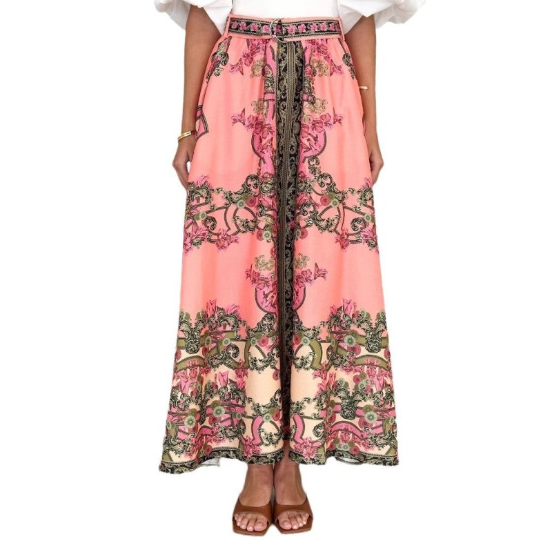 Fashionable Printed Skirt Ethnic Style Casual $38.90 Dana Fashion Color: Picture Color Size: L Women's clothing Product information: Pattern: plants and flowers Fabric name: Polyester Color: Picture color Size: S,M,L,XL Style type: artistic retro Skirt le