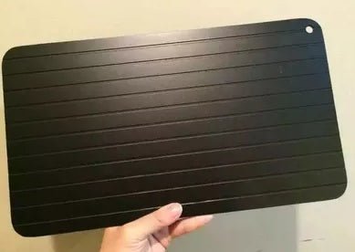 Fast Defrosting Tray Thaw Kitchen Quick Aluminum Thaw Plate $21.53 Dana Fashion Size: 1 style quantity: 1pc Dana's Kitchen Overview: No need to wonder how to defrost your food in minutes any longer! Imperial Home Quick Defrosting Tray lets you thaw your f