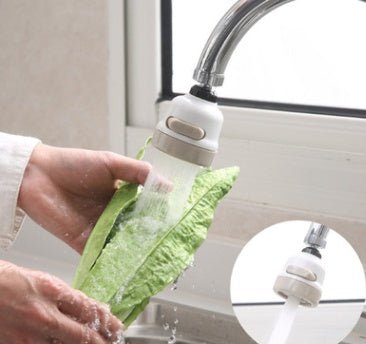 Faucet Booster Shower Household Tap Splash Filter $18.62 Dana Fashion Color: Ivory White style: 2pc Dana's Kitchen Overview: 3-mode spray: Jet, Jet + Shower and Shower . Suitable for most round taps . Easy to install. Reduces energy costs and water usage