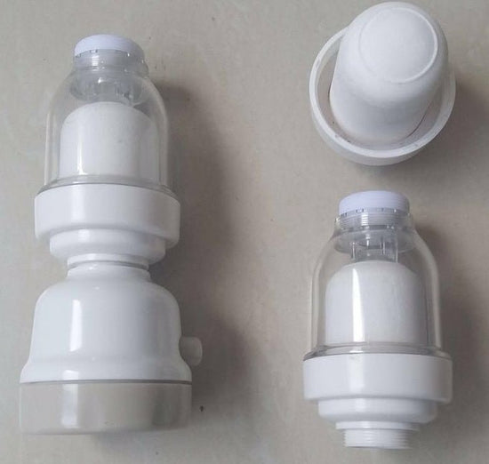 Faucet Booster Shower Household Tap Splash Filter $18.62 Dana Fashion Color: Ivory White style: 2pc Dana's Kitchen Overview: 3-mode spray: Jet, Jet + Shower and Shower . Suitable for most round taps . Easy to install. Reduces energy costs and water usage