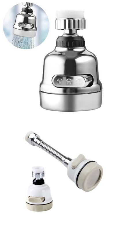 Faucet Booster Shower Household Tap Splash Filter $33.07 Dana Fashion Color: Pack1 style: 2pc Dana's Kitchen Overview: 3-mode spray: Jet, Jet + Shower and Shower . Suitable for most round taps . Easy to install. Reduces energy costs and water usage by up