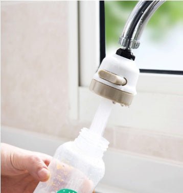 Faucet Booster Shower Household Tap Splash Filter $18.62 Dana Fashion Color: Ivory White style: 2pc Dana's Kitchen Overview: 3-mode spray: Jet, Jet + Shower and Shower . Suitable for most round taps . Easy to install. Reduces energy costs and water usage