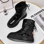 Women's Thick And Velvet Cotton Flat-bottomed Thick-soled Ankle Boots - DanaFashionstore