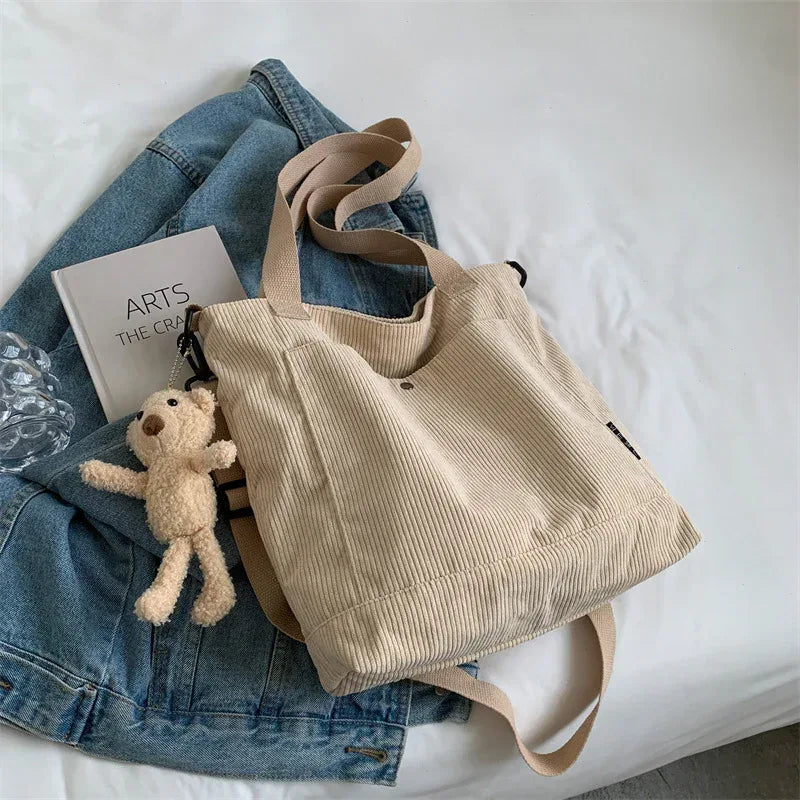 Corduroy Messenger Bag All-match Student Shoulder - DanaFashionstore