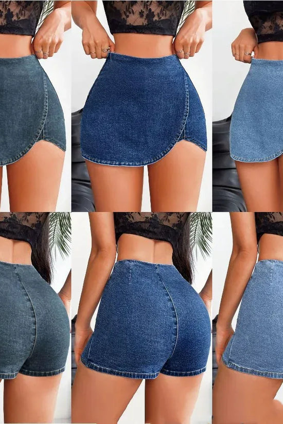 Slim-fit Denim Skirt Shorts For Women - DanaFashionstore