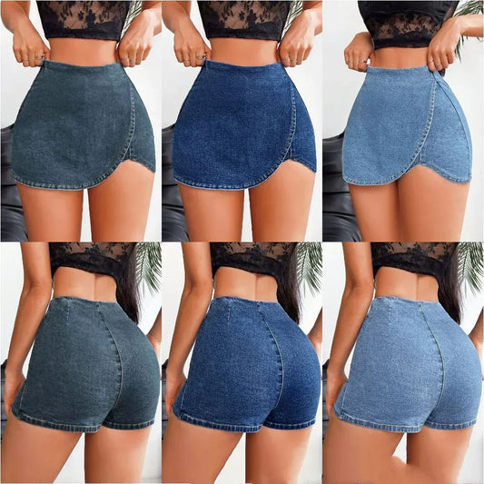 Slim-fit Denim Skirt Shorts For Women - DanaFashionstore