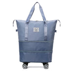 New Universal Wheel Travel Bag With Double-layer Dry And Wet Separation Fitness Yoga Shoulser Bags Sports Fitness Large Capacity Handbag Women - DanaFashionstore